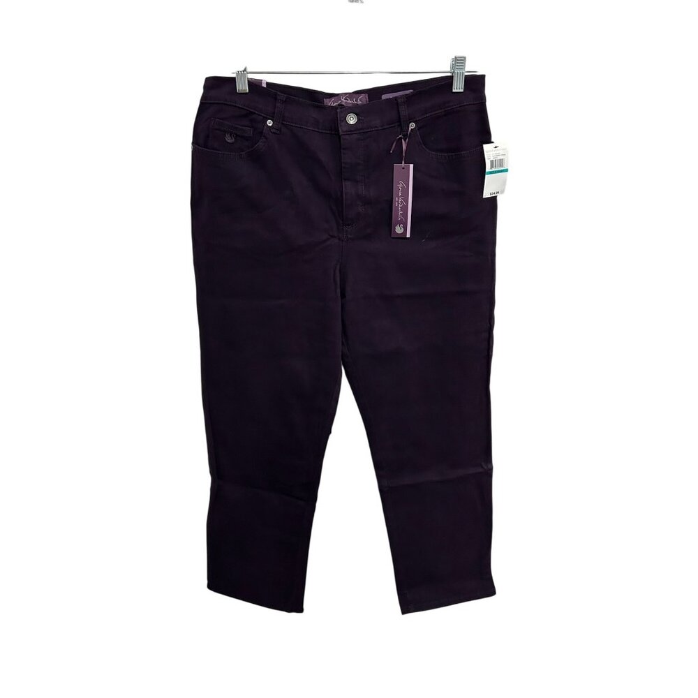 Gloria Vanderbilt Amanda Ultra Stretch Jeans Size 16 Short Blackberry Cordial